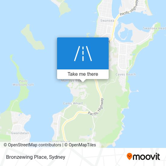 Bronzewing Place map