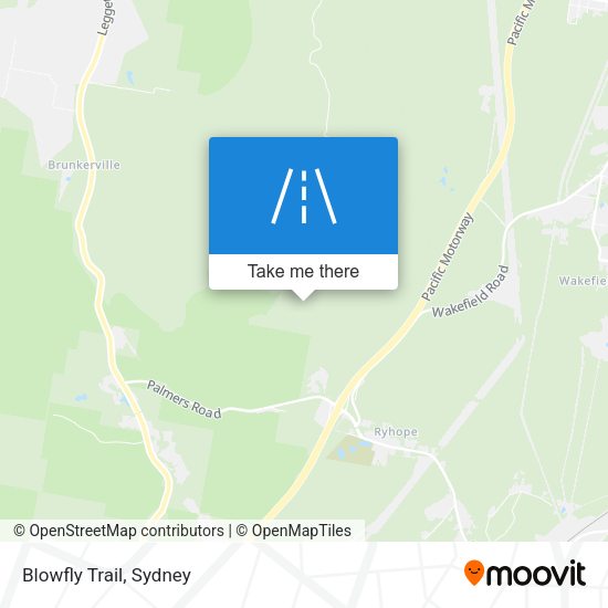 Blowfly Trail map