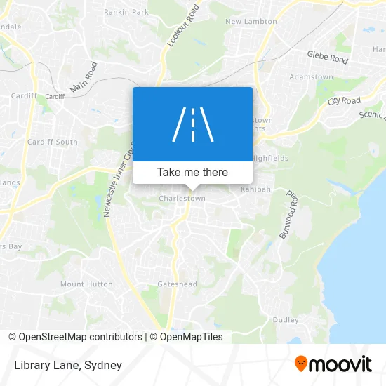 Mapa Library Lane