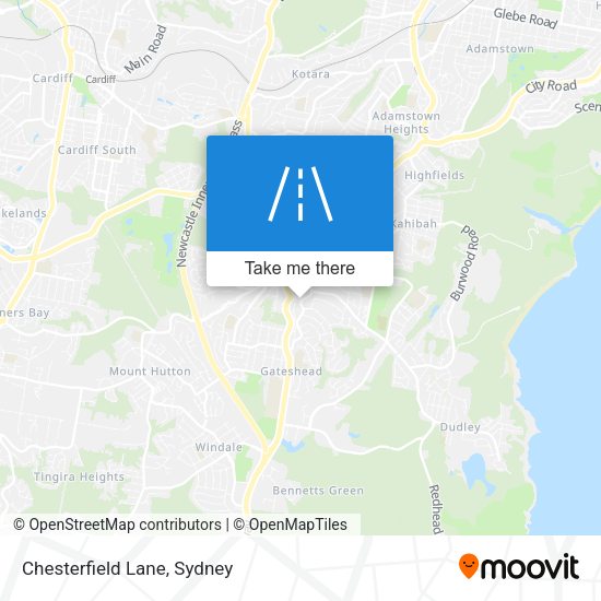 Chesterfield Lane map