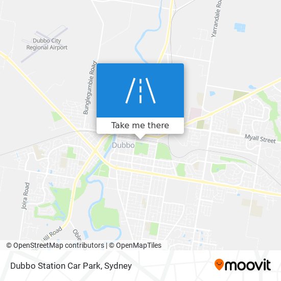 Dubbo Station Car Park map