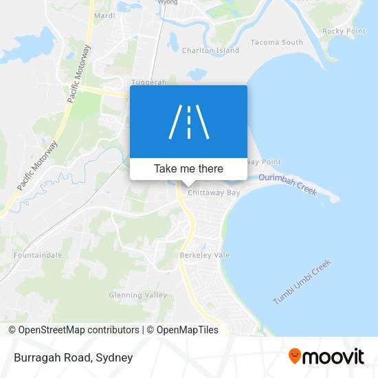 Burragah Road map