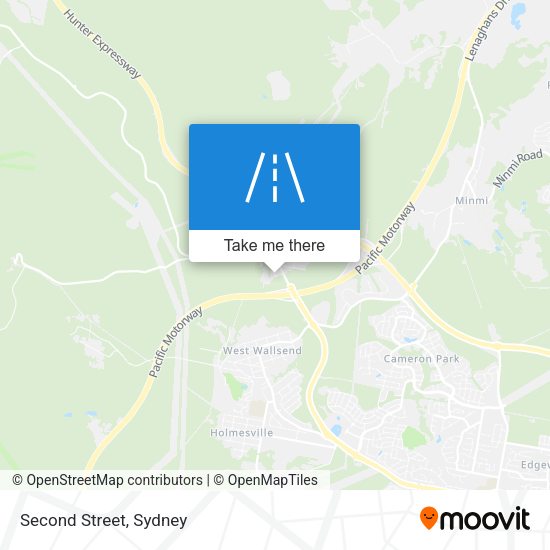 Second Street map