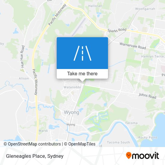 Gleneagles Place map