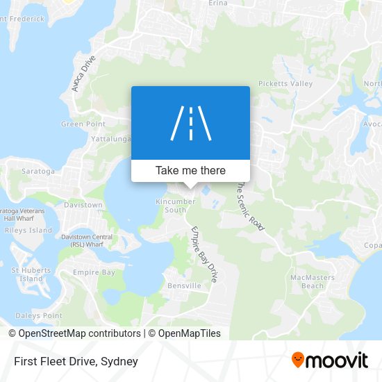 First Fleet Drive map