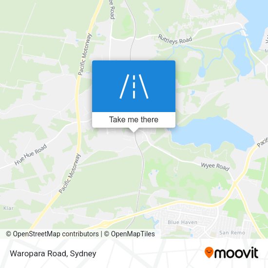 Waropara Road map