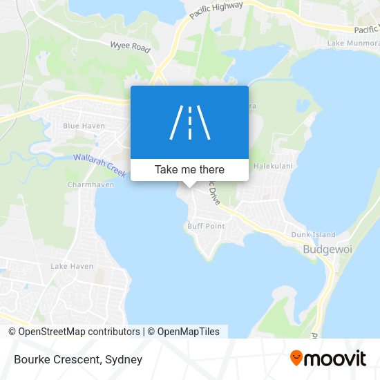 Bourke Crescent map