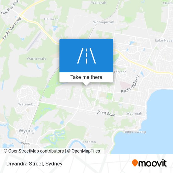 Dryandra Street map
