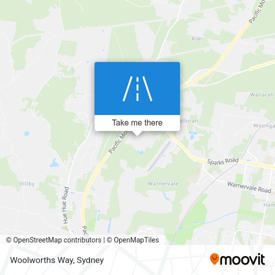 Woolworths Way map