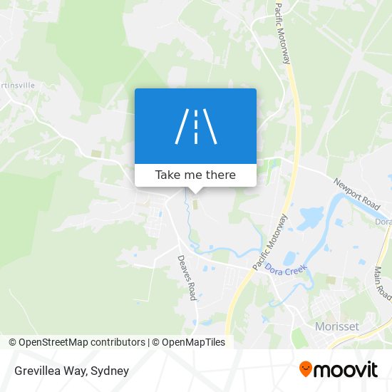 Grevillea Way map