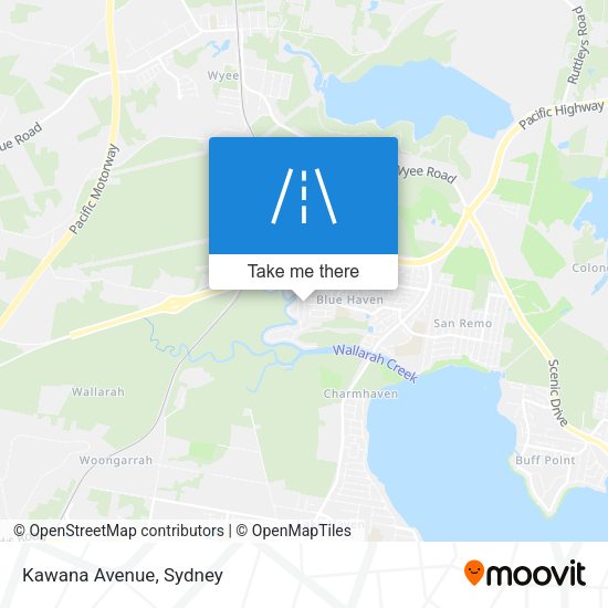 Kawana Avenue map