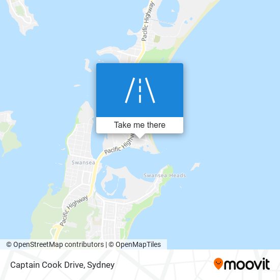 Mapa Captain Cook Drive