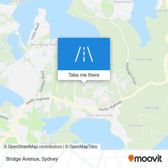 Bridge Avenue map