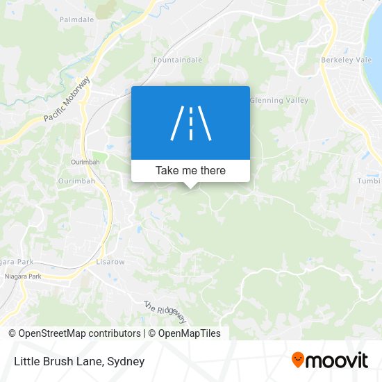 Little Brush Lane map