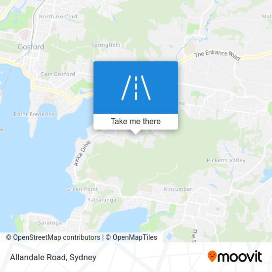 Allandale Road map