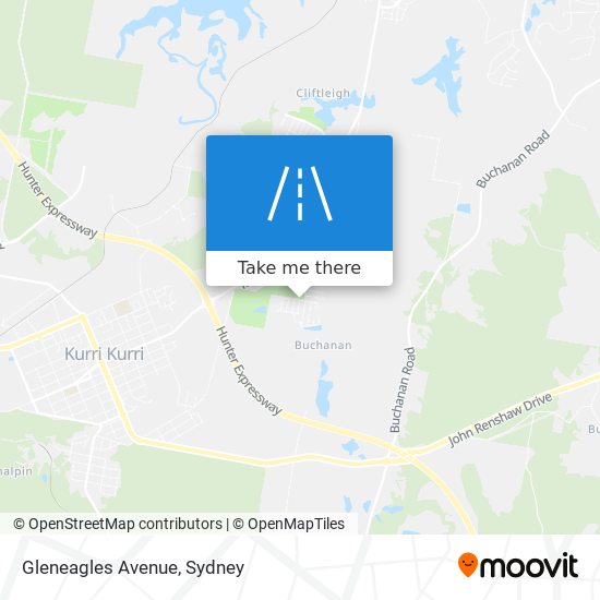 Mapa Gleneagles Avenue