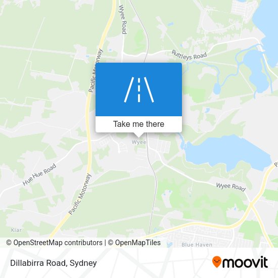 Dillabirra Road map