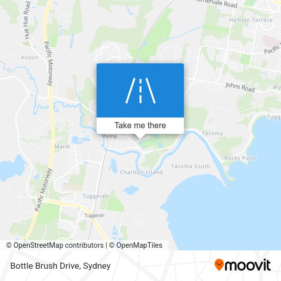 Bottle Brush Drive map