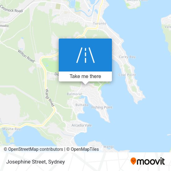 Josephine Street map