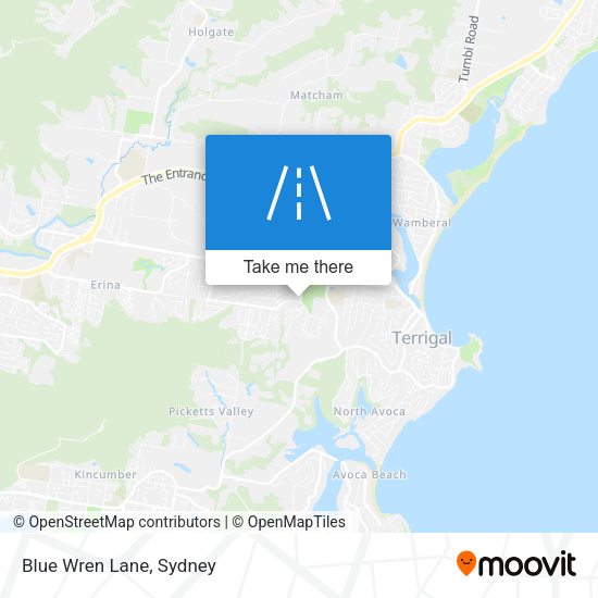 Blue Wren Lane map