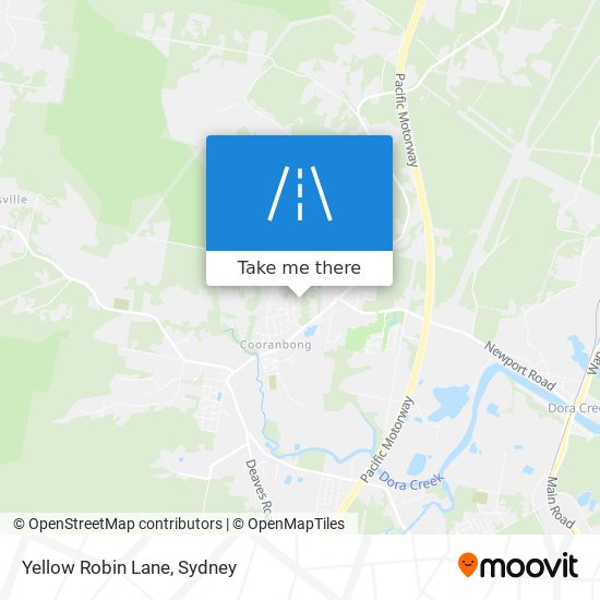 Yellow Robin Lane map