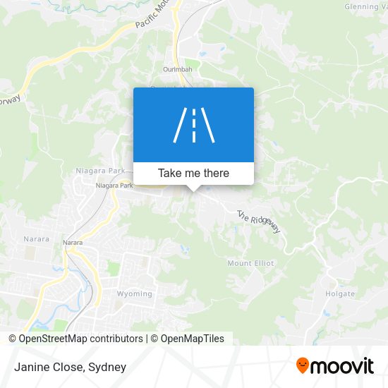 Janine Close map