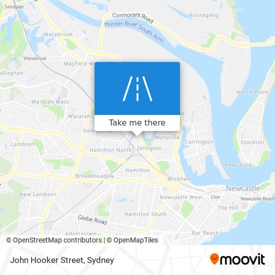 Mapa John Hooker Street