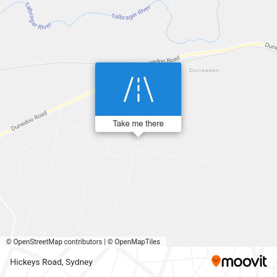 Hickeys Road map