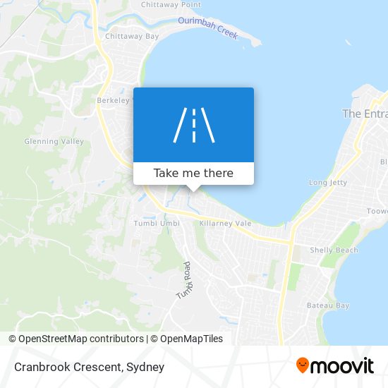 Cranbrook Crescent map