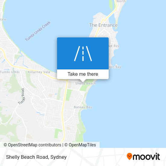 Shelly Beach Road map