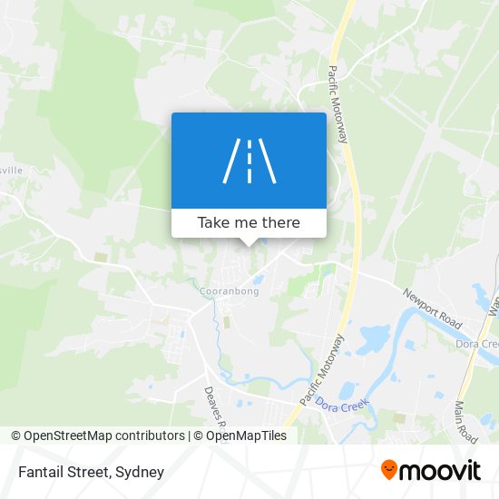 Fantail Street map