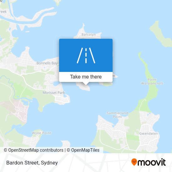 Bardon Street map