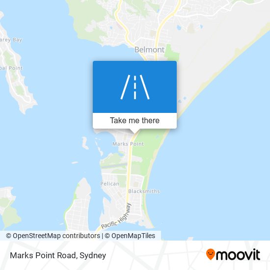 Mapa Marks Point Road