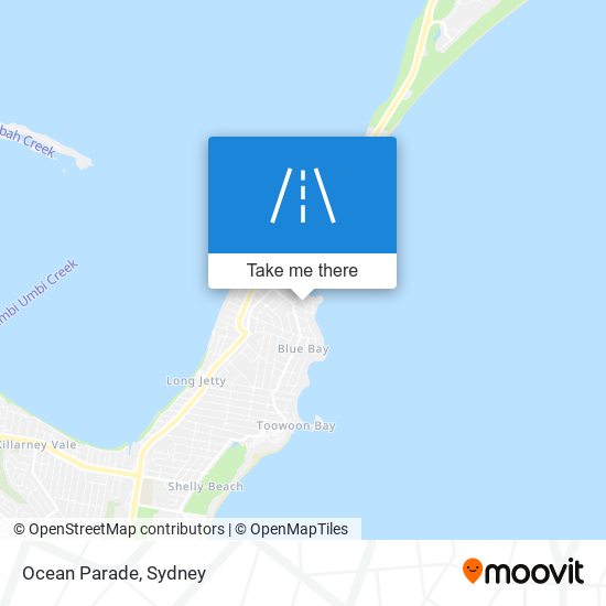 Ocean Parade map