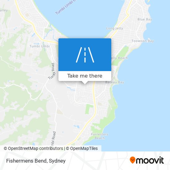 Mapa Fishermens Bend