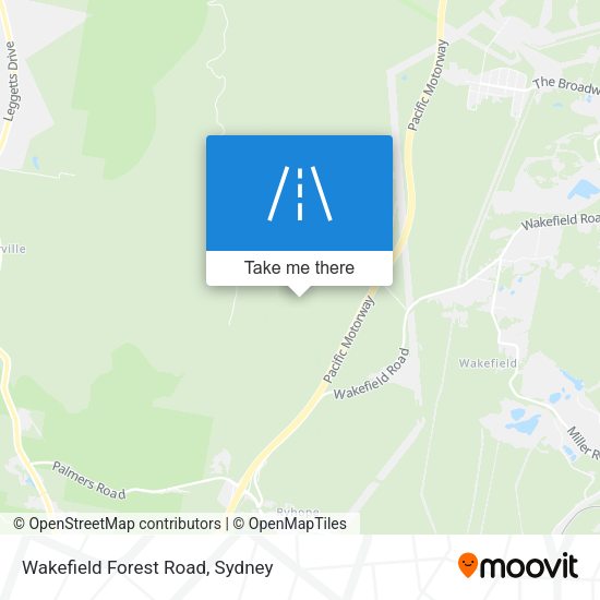 Wakefield Forest Road map