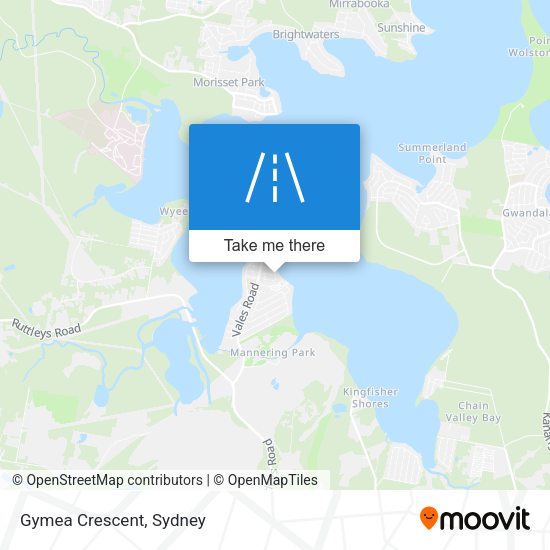 Gymea Crescent map