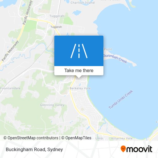Buckingham Road map