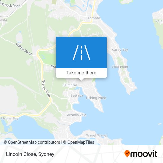 Lincoln Close map
