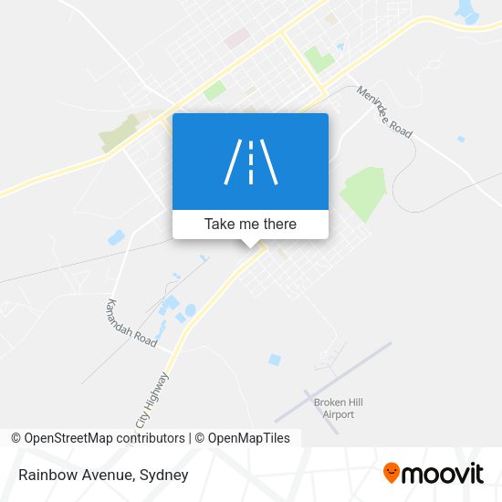 Rainbow Avenue map