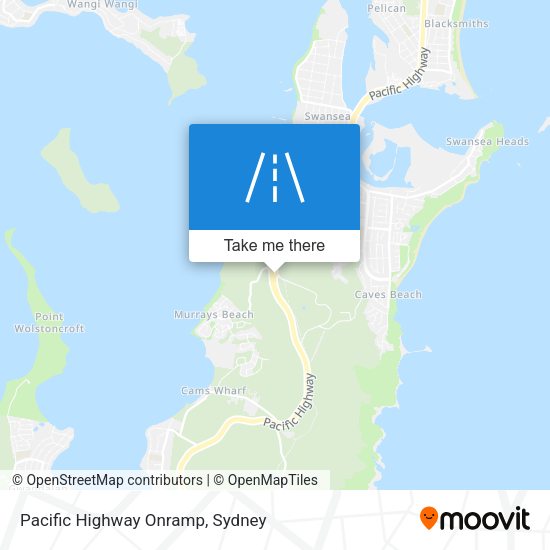 Pacific Highway Onramp map