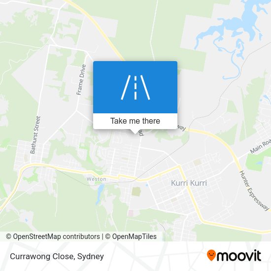 Currawong Close map
