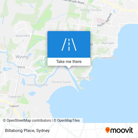 Billabong Place map