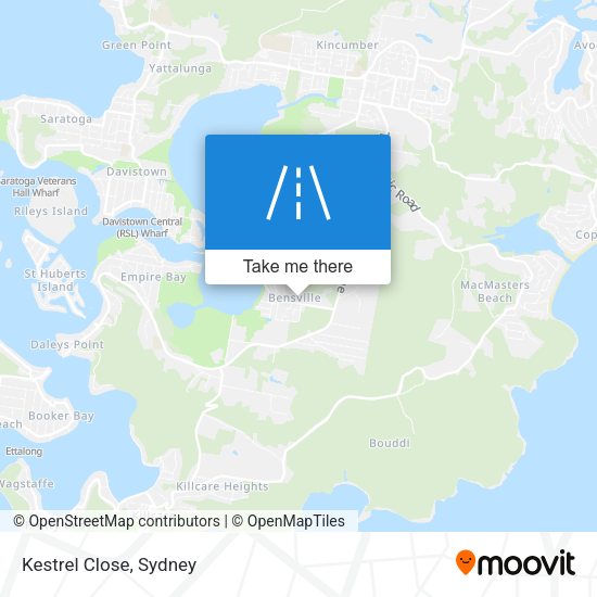 Kestrel Close map
