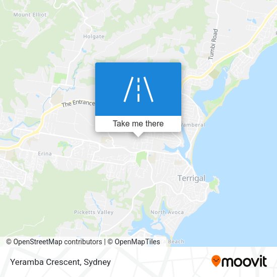 Yeramba Crescent map