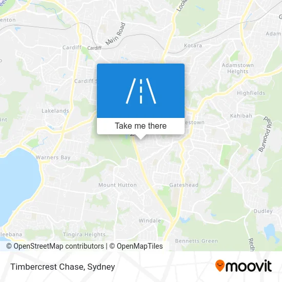 Mapa Timbercrest Chase