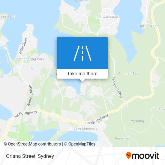 Oriana Street map