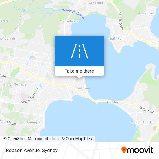Robson Avenue map