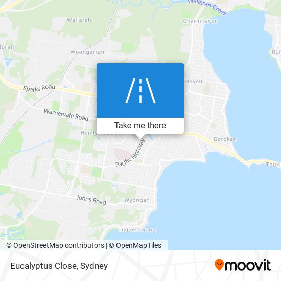 Mapa Eucalyptus Close