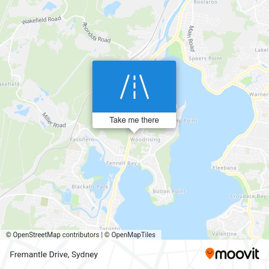 Fremantle Drive map